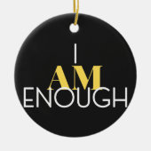 Ich bin genug keramik ornament (Vorne)