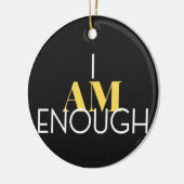 Ich bin genug keramik ornament (Links)