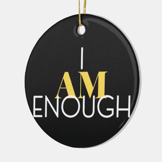 Ich bin genug keramik ornament (Links)
