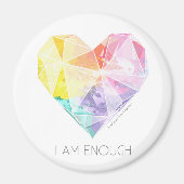 Ich bin genug - Kühlschrank Magnet (Vorne)