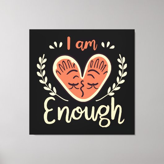 Ich bin genug leinwanddruck (Vorderseite)