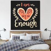 Ich bin genug leinwanddruck (Insitu (Schlafzimmer))