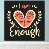 Ich bin genug leinwanddruck (Insitu (Holzboden))