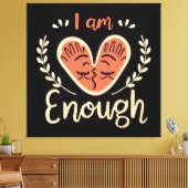 Ich bin genug leinwanddruck (Insitu (Wohnzimmer))