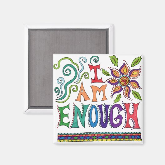 Ich bin genug magnet (Vorderseite/Rückseite)