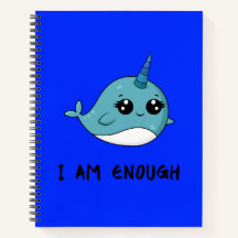 Ich bin genug Niedlich Narwhal 1 Journal