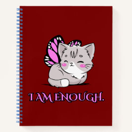 Ich BIN genug niedlicher Kätzchenschmetterling! Notizblock