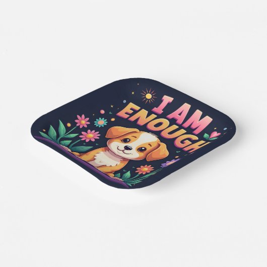 Ich bin genug pappteller (Gewinkelt)