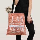 Ich bin genug Peach Sparkle Tiger Print Tasche (Von Nahem)