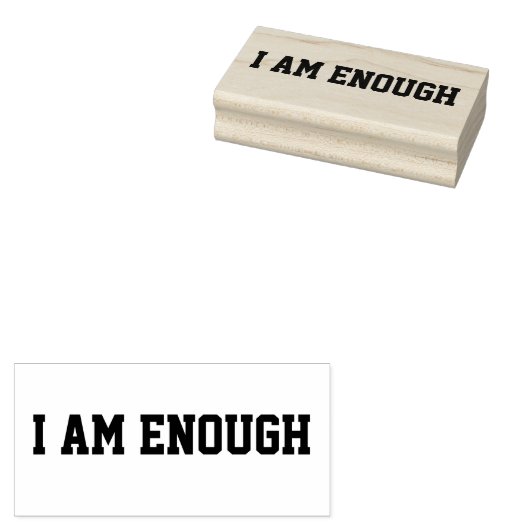 Ich bin genug positive Bejahungen unterbewusst Gummistempel (Stempel)