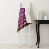 Ich bin genug Regenbogen-Affirmationsmuster-Design Sherpadecke (Beispiel)