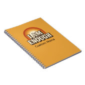 Ich bin genug Retro-Regenbogenstreifen nach Maß Notizblock (Rechte Seite)