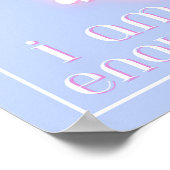 Ich bin genug, Selbstkostenangebot Poster (Ecke)