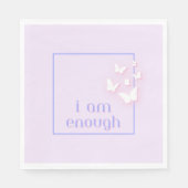 Ich bin genug, Selbstkostenangebot Serviette (Vorderseite)