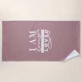 Ich bin genug strandtuch (Vorderseite)