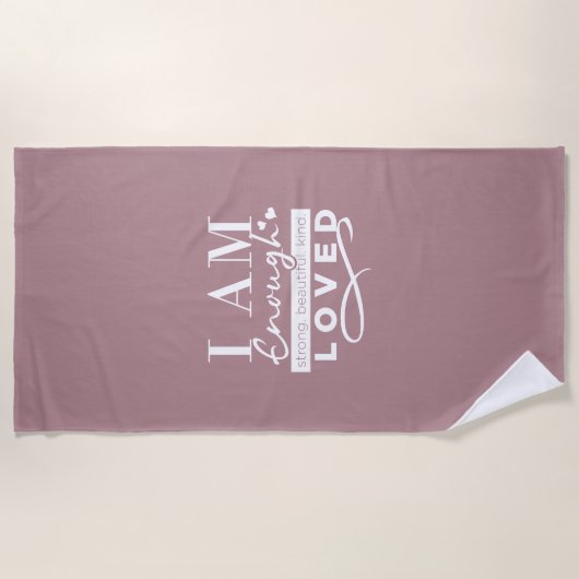 Ich bin genug strandtuch (Vorderseite)