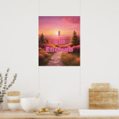 Ich bin genug Sunrise Poster (Küche)