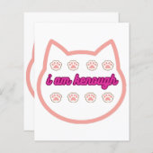 Ich bin genug T-Shert-Katze (Vorne/Hinten)