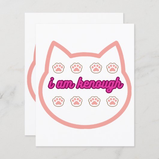 Ich bin genug T-Shert-Katze (Vorne/Hinten)