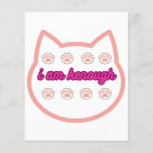 Ich bin genug T-Shert-Katze (Rückseite)