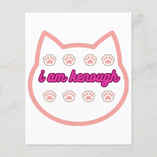 Ich bin genug T-Shert-Katze (Rückseite)