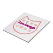 Ich bin genug T-Shert-Katze Fliese (Seite)