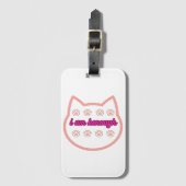 Ich bin genug T-Shert-Katze Gepäckanhänger (Vorderseite Vertikal)