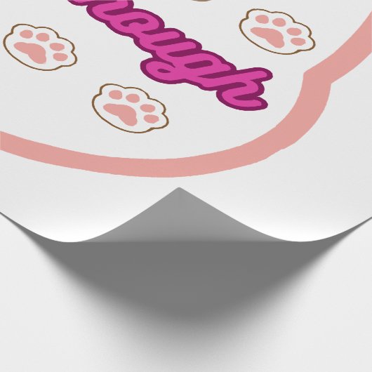 Ich bin genug T-Shert-Katze Geschenkpapier (Ecke)