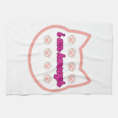 Ich bin genug T-Shert-Katze Geschirrtuch (Horizontal)