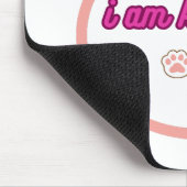 Ich bin genug T-Shert-Katze Mousepad (Ecke)