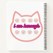 Ich bin genug T-Shert-Katze Notizblock (Rückseite)