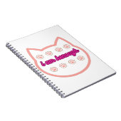 Ich bin genug T-Shert-Katze Notizblock (Rechte Seite)