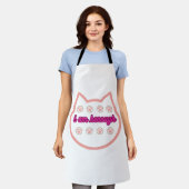 Ich bin genug T-Shert-Katze Schürze (Getragen)