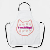 Ich bin genug T-Shert-Katze Schürze (Vorderseite)
