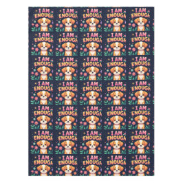 Ich bin genug tischdecke