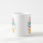 Ich bin genug und dann auch noch Affirmations-Tass Kaffeetasse (Mittel)