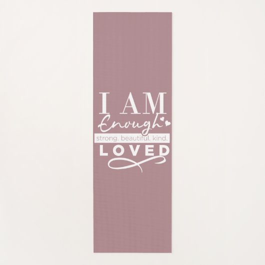 Ich bin genug yogamatte (Vorderseite)