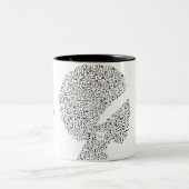 Ich bin genug Zitat Zweifarbige Tasse (Mittel)