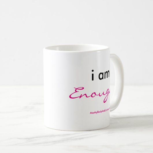 Ich bin genügend | Kaffee-Tasse Kaffeetasse (VorderseiteRechts)