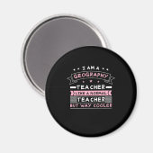Ich bin Geografie-Lehrerin Magnet (Vorderseite/Rückseite)