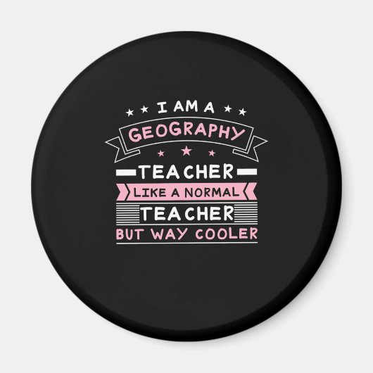 Ich bin Geografie-Lehrerin Magnet (Vorne)