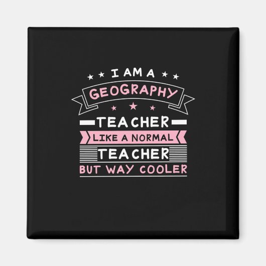 Ich bin Geografie-Lehrerin Magnet (Vorne)