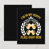 Ich bin gerade an meinem Mohnplatz RSVP Karte (Vorne/Hinten)