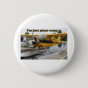 Ich bin gerade das verrückte Flugzeug: Button