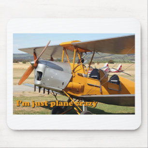 Ich bin gerade das verrückte Flugzeug: Tiger-Mott Mousepad