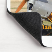 Ich bin gerade das verrückte Flugzeug: Tiger-Motte Mousepad (Ecke)