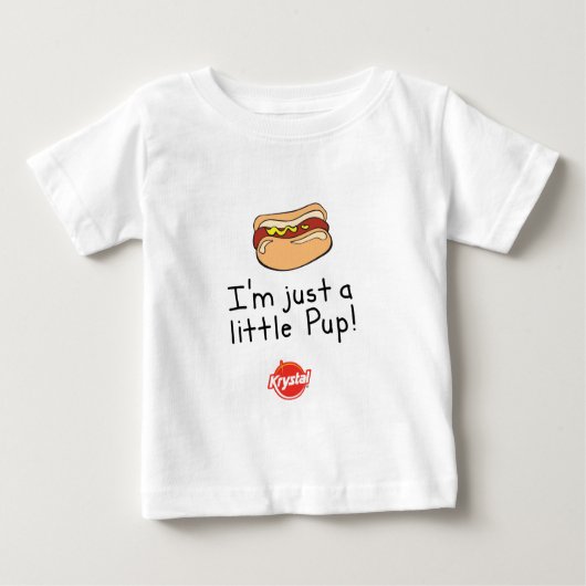 Ich bin gerade ein kleiner Welpe! Baby T-shirt (Vorderseite)