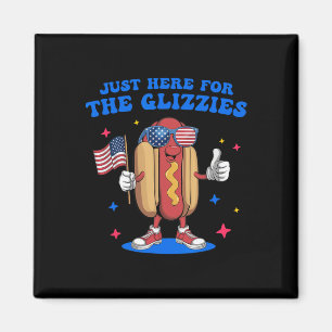 Ich bin gerade für die Glizzies Funny Vierten Jul. Magnet