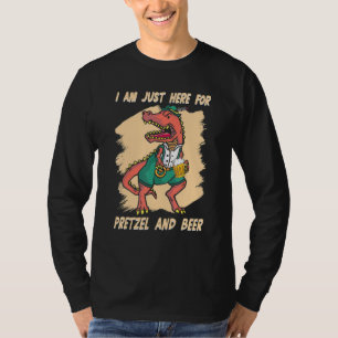 Ich bin gerade hier für Bierdinosaurier bayerisch T-Shirt