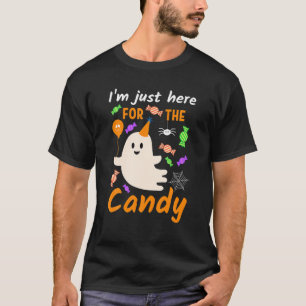 Ich bin gerade hier für Candy, Boo Ghost Classic C T-Shirt